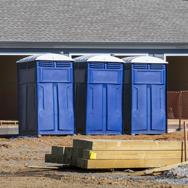 what is the maximum capacity for a single portable restroom in Collinston